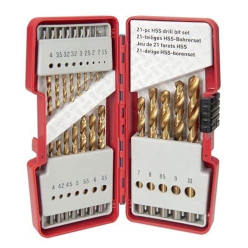 Picture of Set of 21 HSS Drill Bits