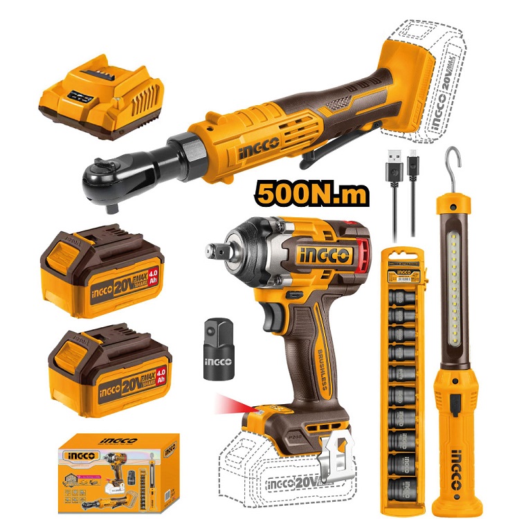 Picture of INGCO 20V Cordless 3pcs Set