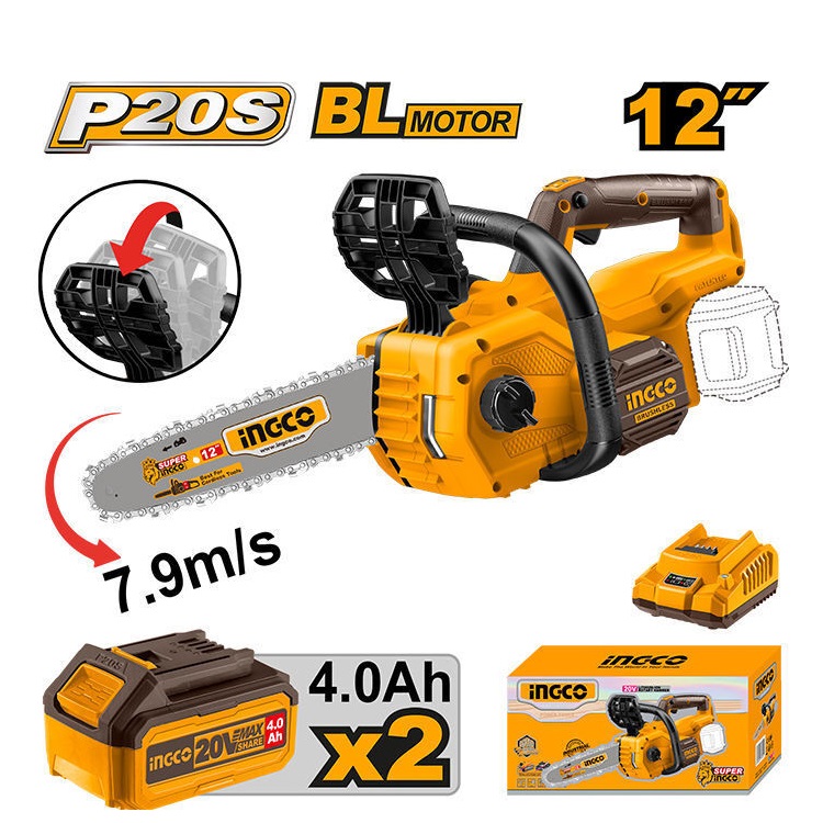 Picture of INGCO 20V 12" Cordless Chain Saw