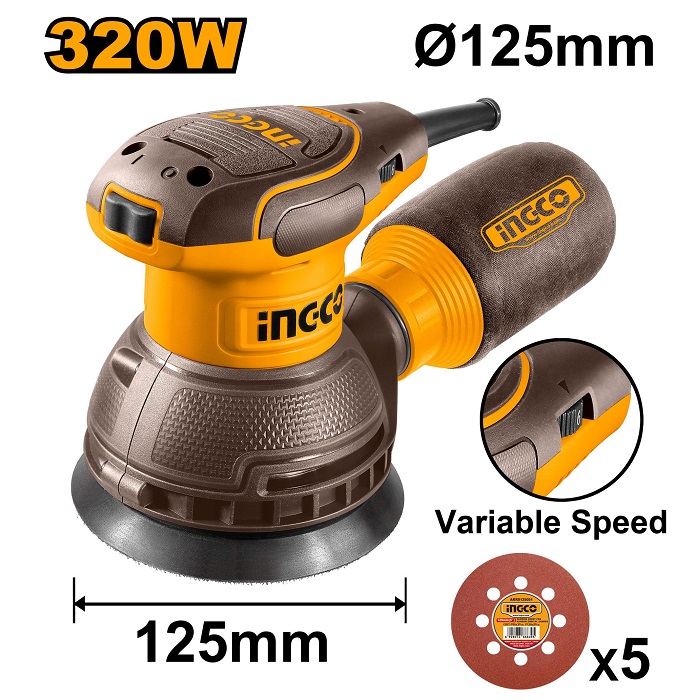 Picture of INGCO 320W 5" Rotary Sander 