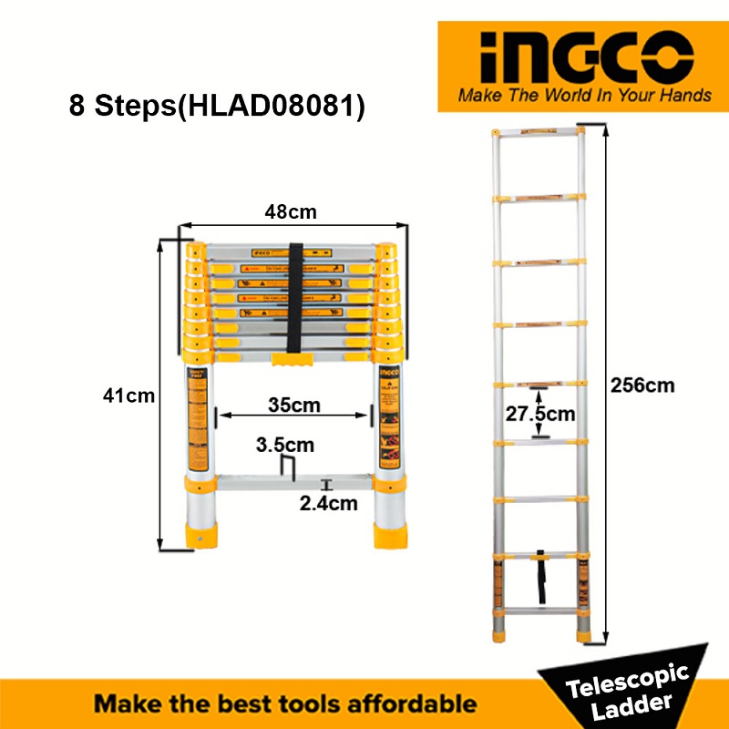 Picture of INGCO 8 steps  Ladder