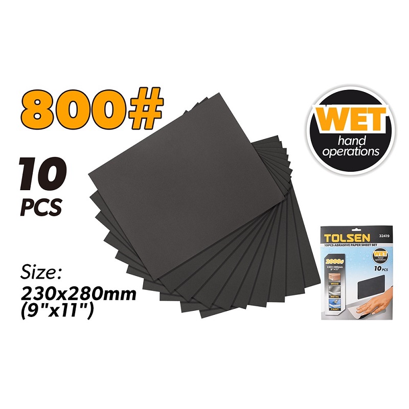 Picture of Tolsen 10pcs Abrasive sheet 800