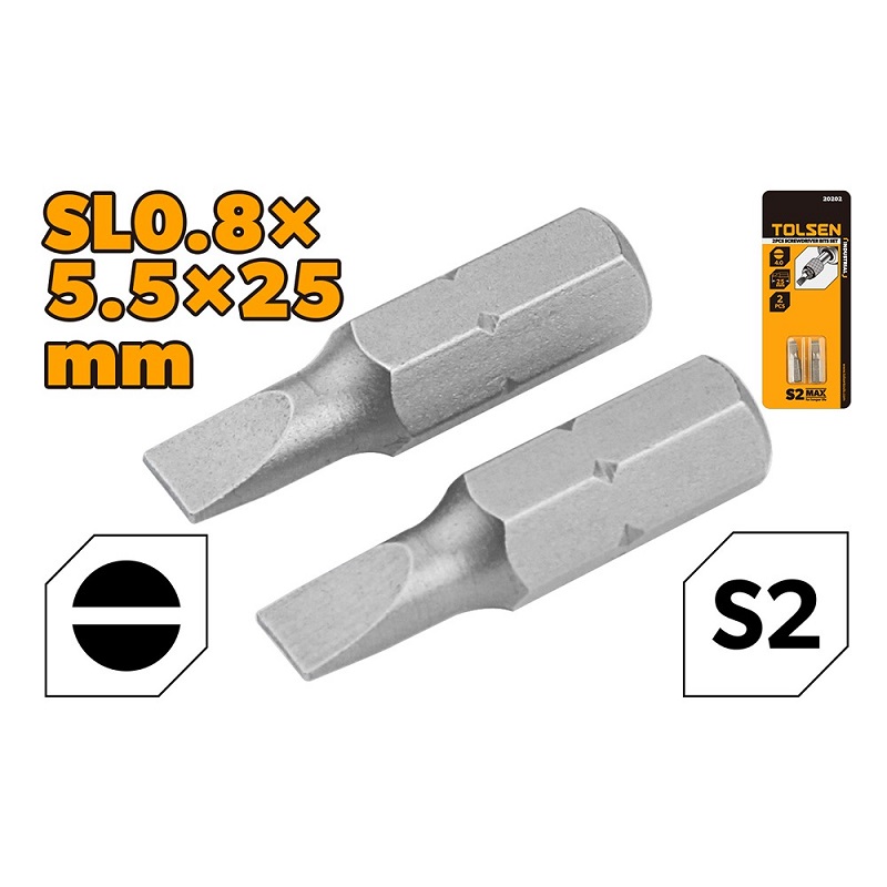 Picture of Tolsen 2pcs bits 5.5*25