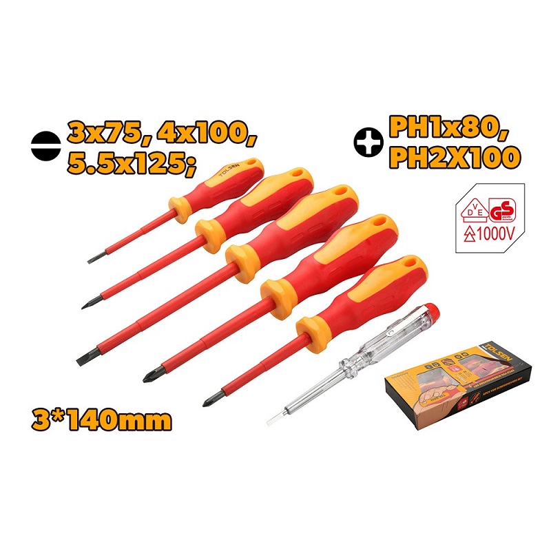 Picture of Tolsen 6pcs VDE screwdriver set