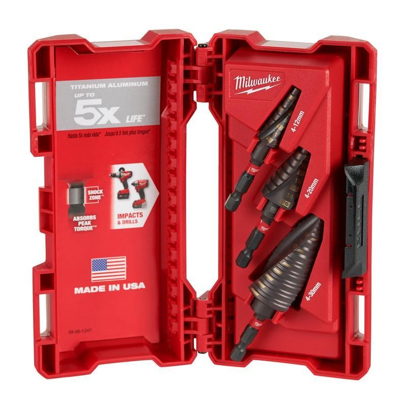 Picture of Milwaukee ShW 3pcs step drill set 